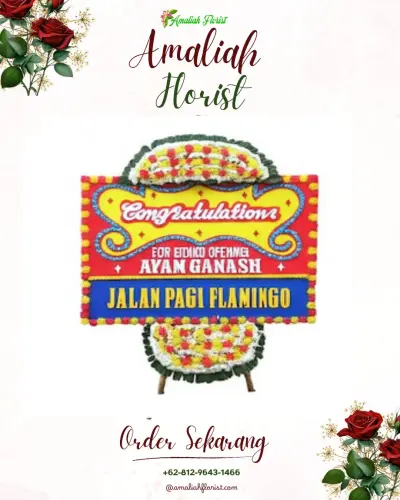 Bunga Papan Congratulation di Kayuambon